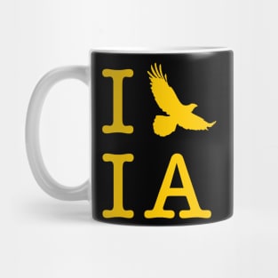 I Hawk Iowa (Gold Lettering) Mug